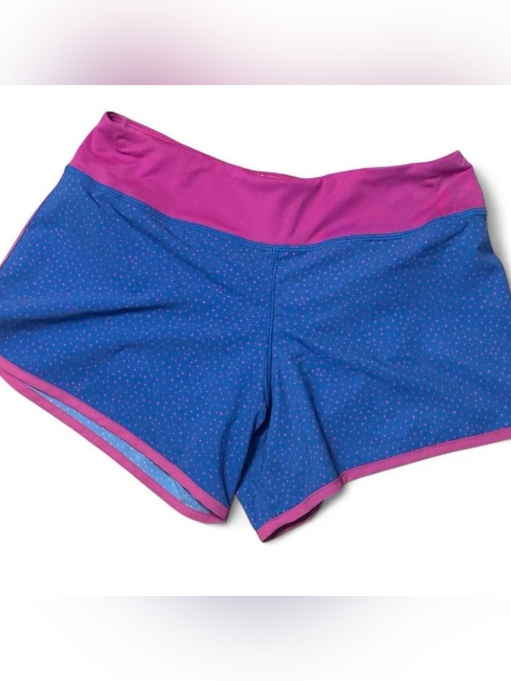 Rabbit Blue & Pink Polkadot Running Shorts